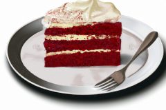 DALL·E-2023-06-18-09.55.02-a-photorealistic-image-of-a-slice-of-red-velvet-cake-on-a-plate-inspired-by-the-style-of-Norman-Rockwell-silver-fork-no-letters-or-words-cream-chee