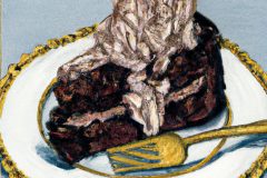DALL·E-2023-06-18-09.55.41-an-ornate-gold-framed-painting-of-a-slice-of-chocolate-cake-on-a-plate-inspired-by-the-style-of-Norman-Rockwell-dollop-of-whipped-cream-silver-fork
